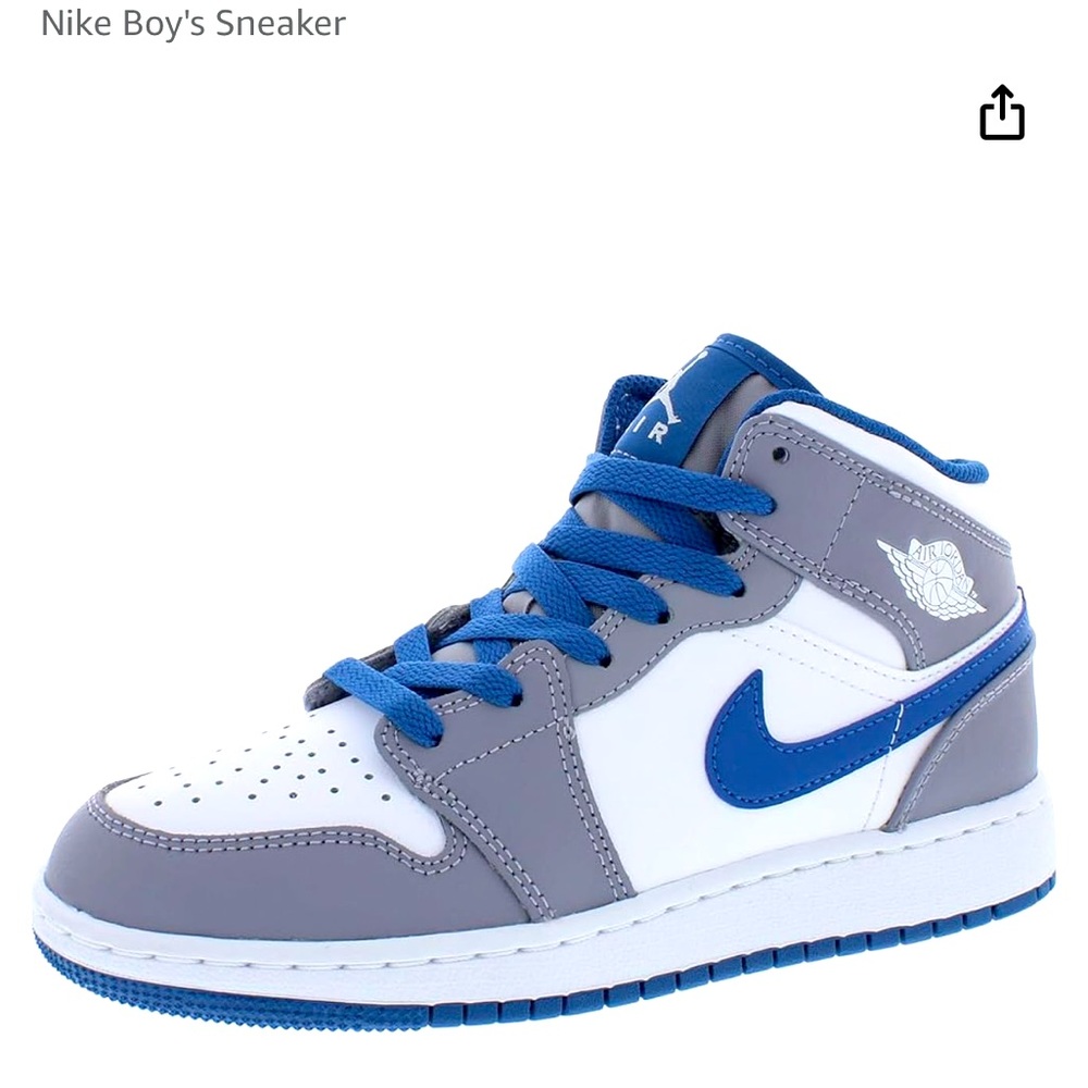Boys air Jordan 1 mid. Size 5.5. Perfect condition, only wore several times
